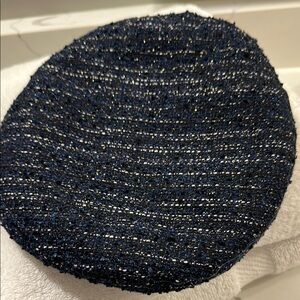 Anthropologie Blue/Marin Tweed Hat NWT